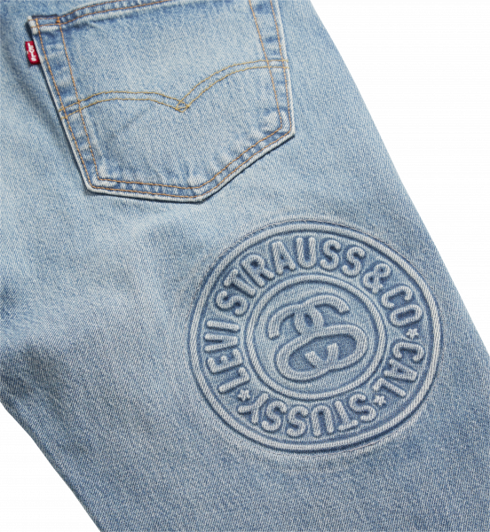 Levis x Stussy 501 Embossed Jeans
