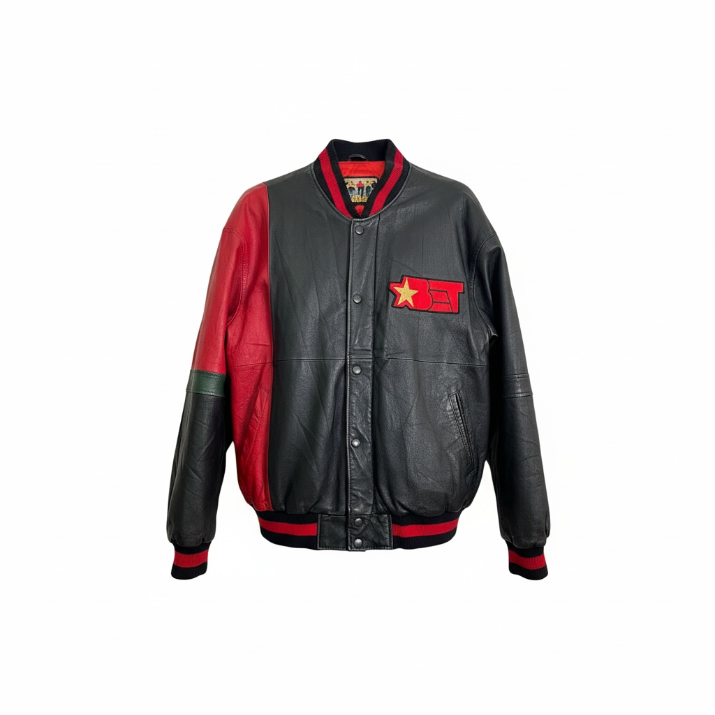 Vintage BET Leather Varsity Jacket